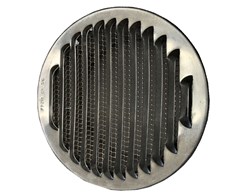 Ventilationseinsatz aus Aluminium mit Stutzen & Fliegengitter